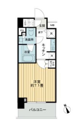 ライオンズ早稲田ミレス　602号室　間取り