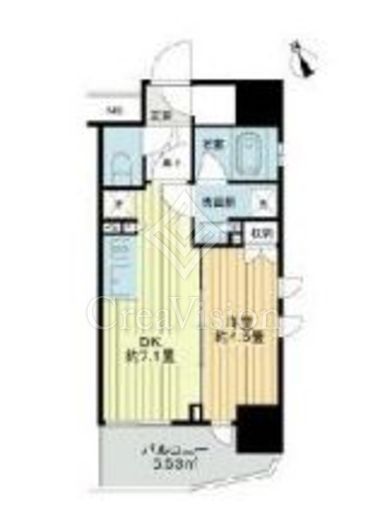 ライオンズ早稲田ミレス　503号室　間取り