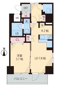 グリーンリーフ西早稲田　103号室　間取り
