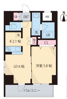 グリーンリーフ西早稲田　301号室　間取り