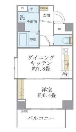 リエール若松町　204号室　間取り