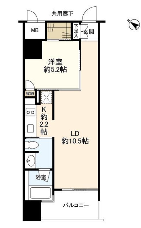 サンクタス武蔵小山　6F号室　間取り