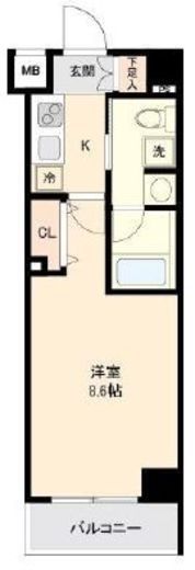 リヴシティ西早稲田　210号室　間取り
