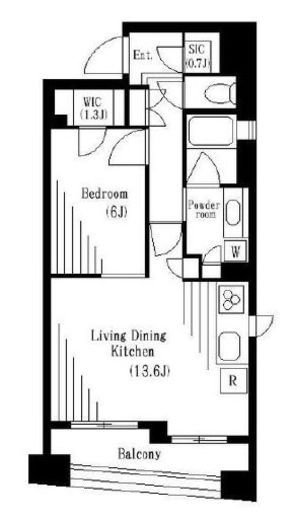 モンヴェール四ツ谷　206号室　間取り
