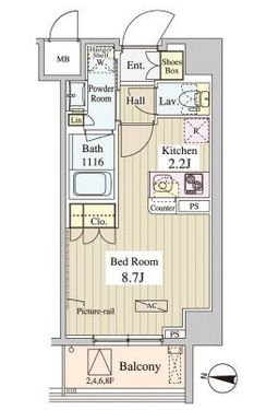 ワセダアパートメント　305号室　間取り