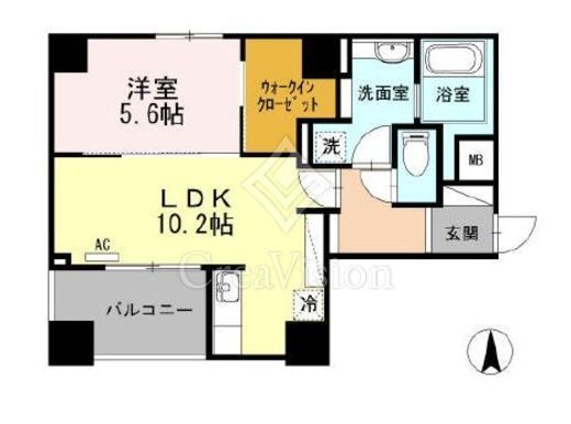 グランディーノ早稲田　205号室　間取り