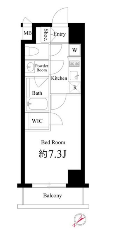 ハーモニーレジデンス新宿イースト　505号室　間取り