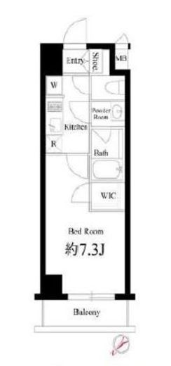 ハーモニーレジデンス新宿イースト　109号室　間取り