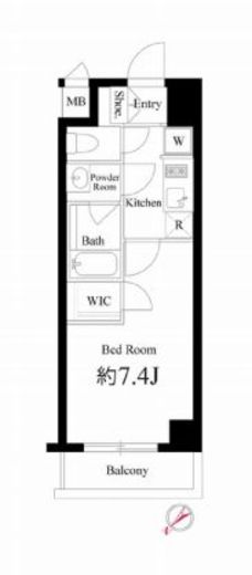 ハーモニーレジデンス新宿イースト　504号室　間取り