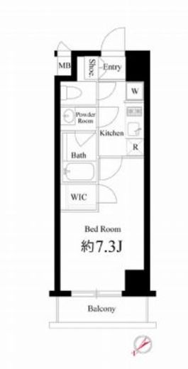 ハーモニーレジデンス新宿イースト　505号室　間取り
