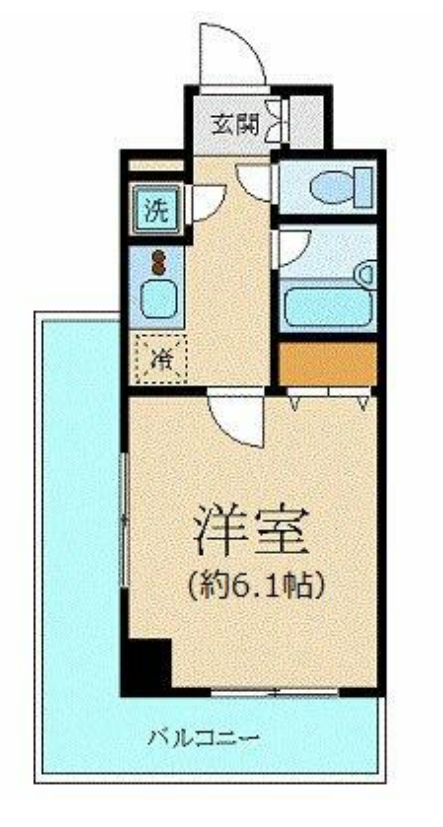 パレステュディオ飯田橋　907号室　間取り