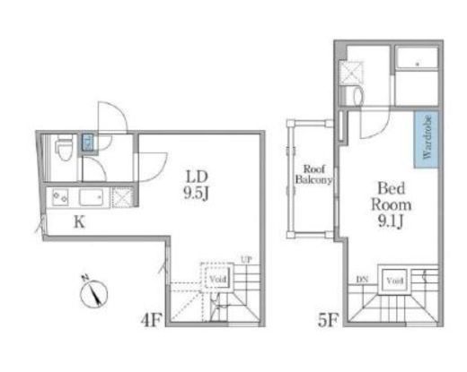 ラピス恵比寿2　404号室　間取り