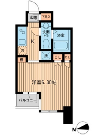 KDXレジデンス東新宿　806号室　間取り