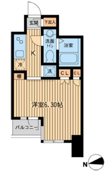 KDXレジデンス東新宿　808号室　間取り