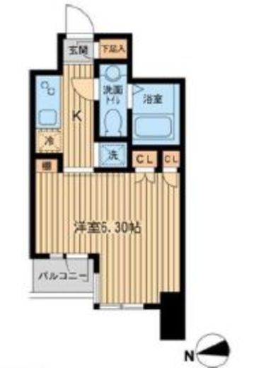 KDXレジデンス東新宿　1008号室　間取り