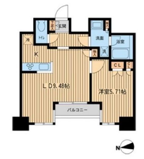 KDXレジデンス東新宿　1207号室　間取り