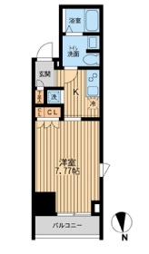 KDXレジデンス東新宿　1401号室　間取り