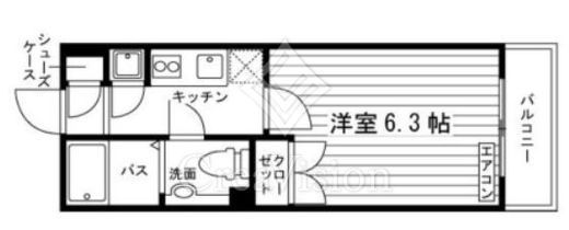ＫＤＸレジデンス東新宿　612号室　間取り