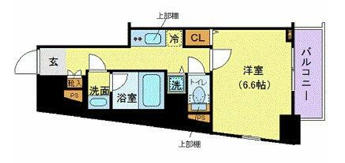 メイクスデザイン東新宿　502号室　間取り