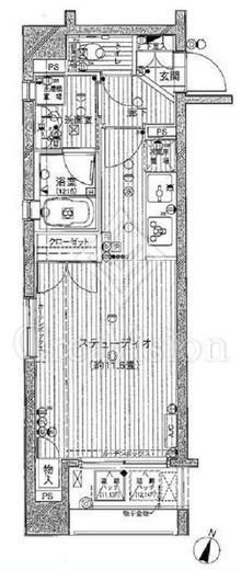 アビテ曙橋　701号室　間取り