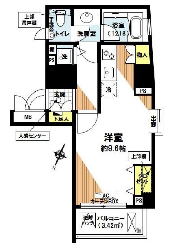 デュオ・スカーラ神楽坂タワー　1F号室　間取り