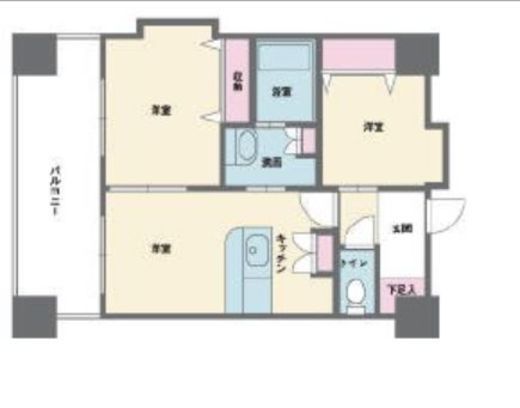 HF西新宿レジデンスウエスト　401号室　間取り