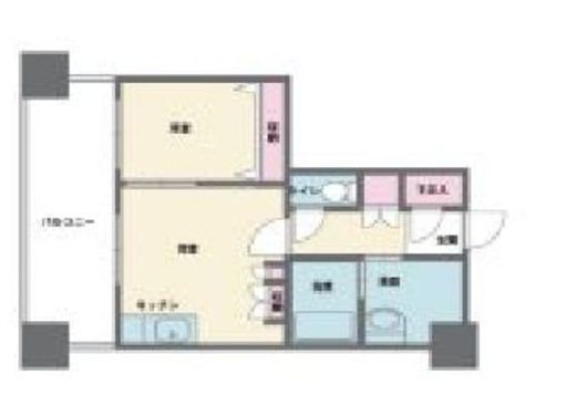 HF西新宿レジデンスウエスト　406号室　間取り