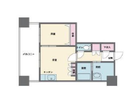 HF西新宿レジデンスウエスト　506号室　間取り
