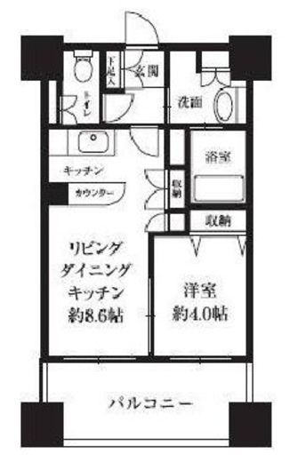 HF西新宿レジデンスウエスト　603号室　間取り