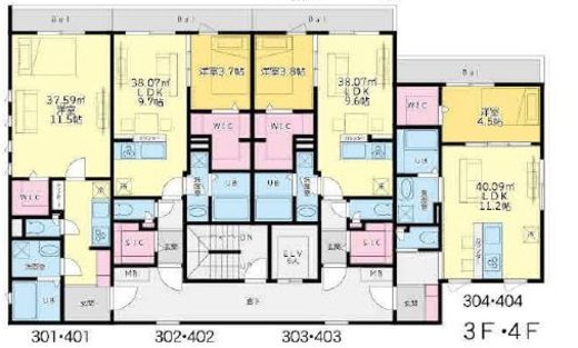 西麻布SBMマンション　401号室　間取り