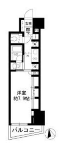 パークリュクス新宿御苑前ｍｏｎｏ　602号室　間取り