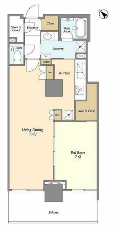 フロンティア新宿タワー　2013号室　間取り