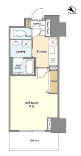 フロンティア新宿タワー　1105号室　間取り