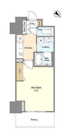 フロンティア新宿タワー　2308号室　間取り