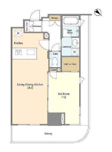 フロンティア新宿タワー　601号室　間取り