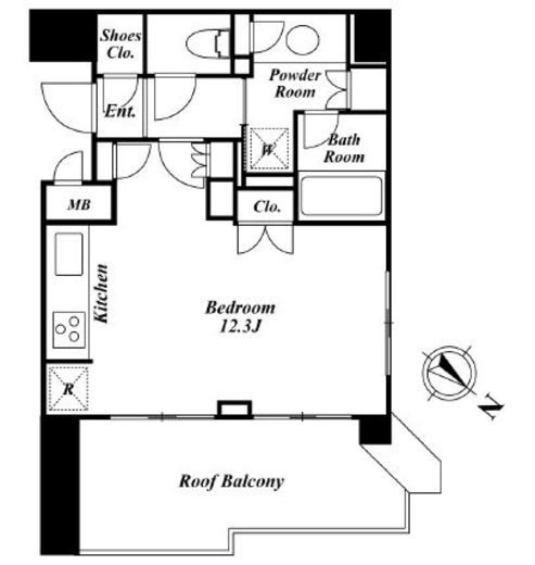 プレミアステージ市ヶ谷河田町　404号室　間取り