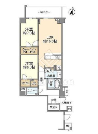 ブランズ渋谷常盤松　106号室　間取り