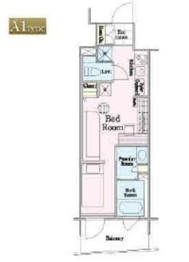 ロイジェントパークス四ツ谷　206号室　間取り