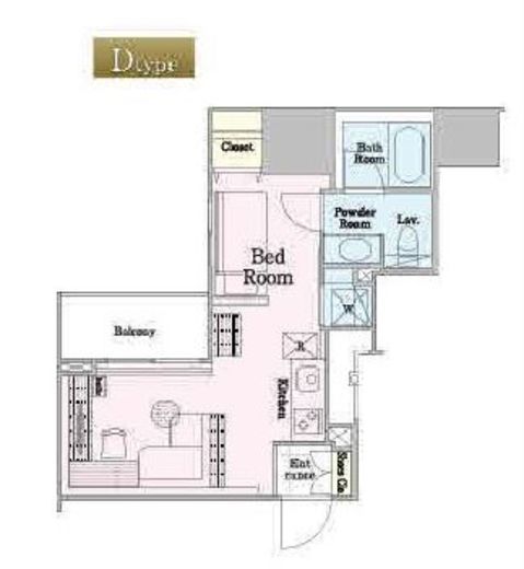 ロイジェントパークス四ツ谷　503号室　間取り