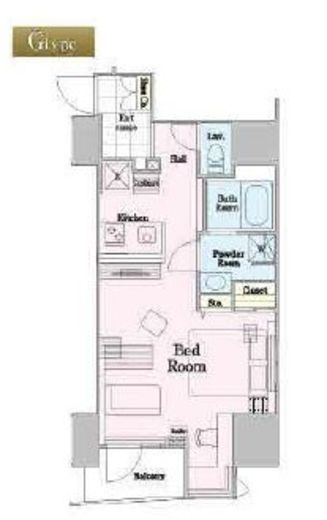 ロイジェントパークス四ツ谷　702号室　間取り