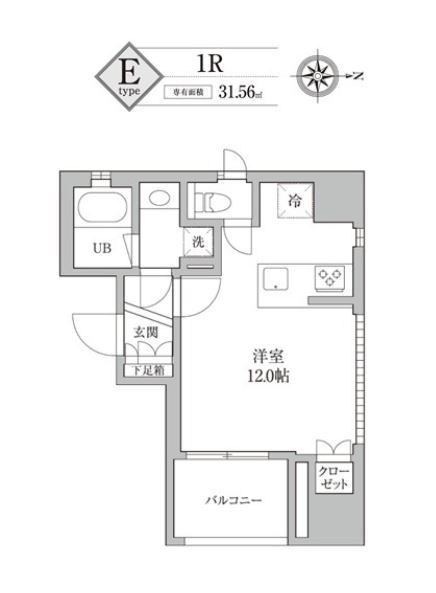 KDXレジデンス神田　1301号室　間取り