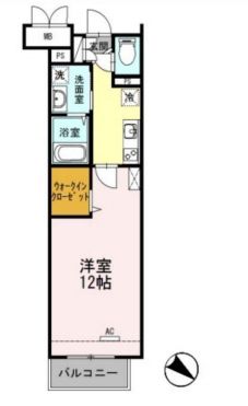 BLESS北新宿　1049号室　間取り