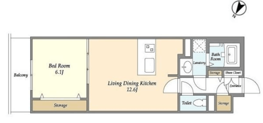 BLESS北新宿　2081号室　間取り