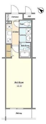 BLESS北新宿　2086号室　間取り