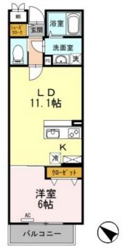 BLESS北新宿　3071号室　間取り