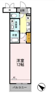 BLESS北新宿　4076号室　間取り