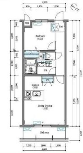 BLESS北新宿　4088号室　間取り