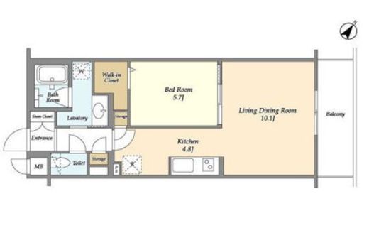 BLESS北新宿　4091号室　間取り