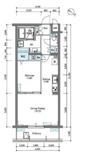 BLESS北新宿　5082号室　間取り