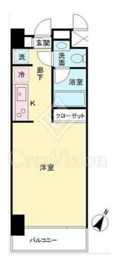 グレンパーク秋葉原イースト　303号室　間取り
